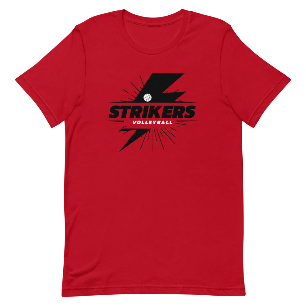 Strikers Black Bolt Short-Sleeve Unisex T-Shirt