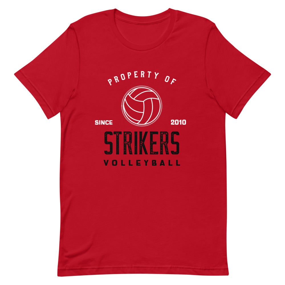 Strikers Property Red Short-Sleeve Unisex T-Shirt