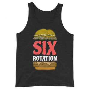 Six Rotation Burger Unisex Tank Top