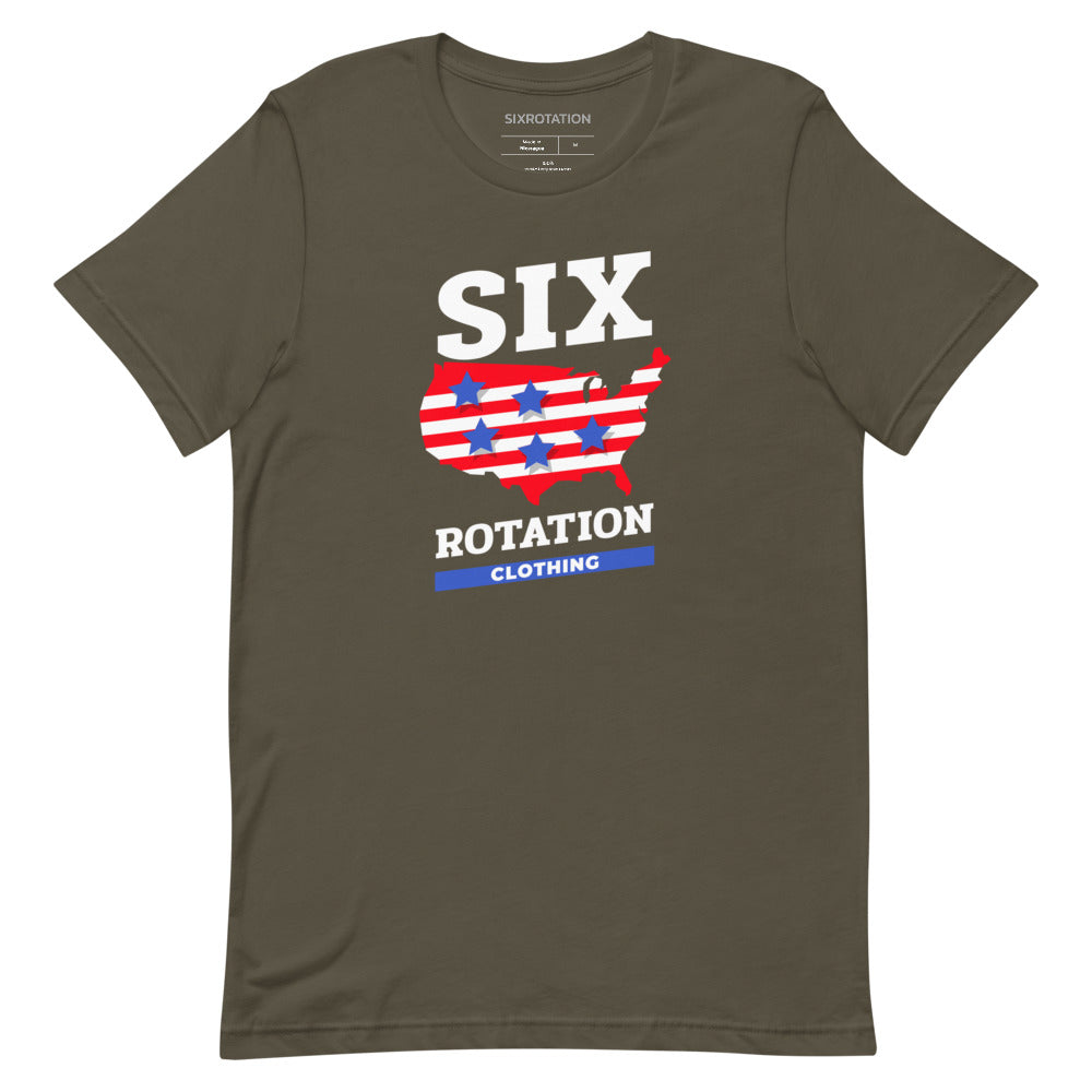 Six Rotation Land of the Free Short-Sleeve Unisex T-Shirt