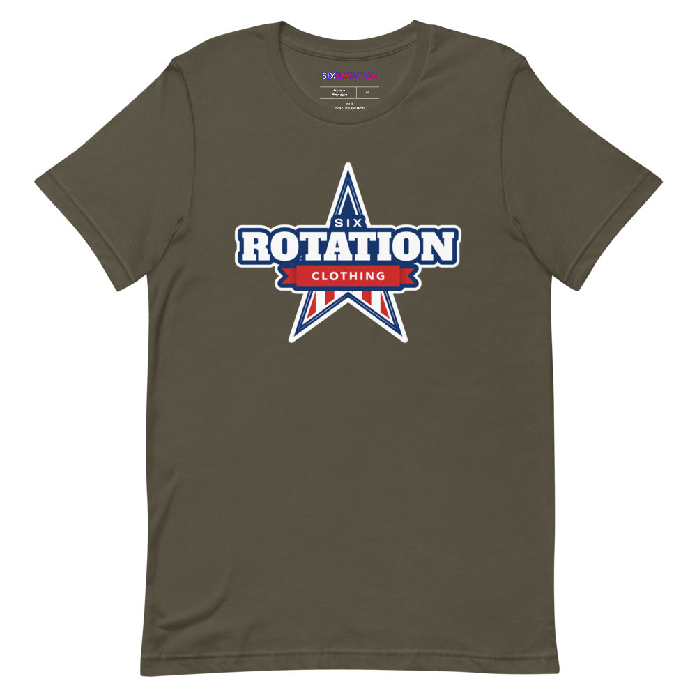 Six Rotation Star Short-Sleeve Unisex T-Shirt