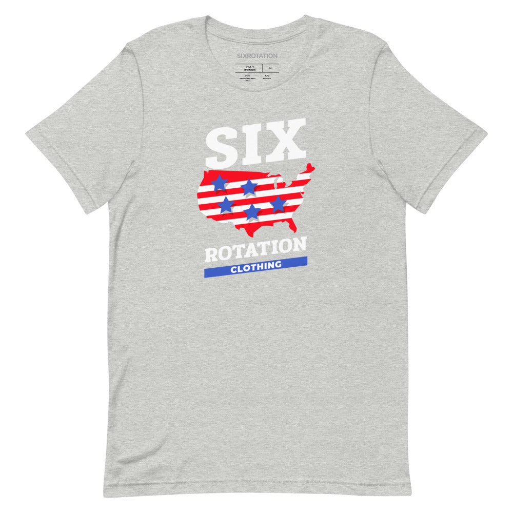 Six Rotation Land of the Free Short-Sleeve Unisex T-Shirt