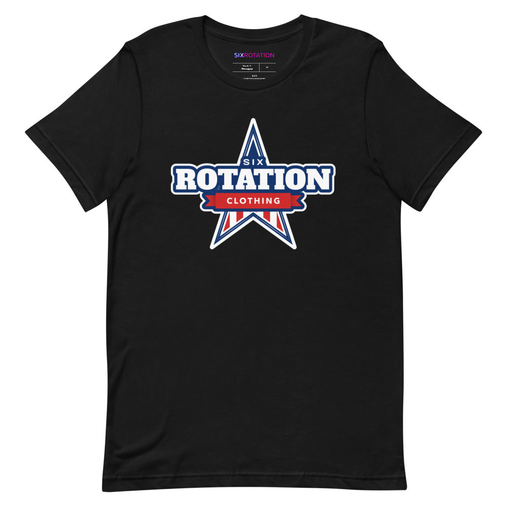 Six Rotation Star Short-Sleeve Unisex T-Shirt