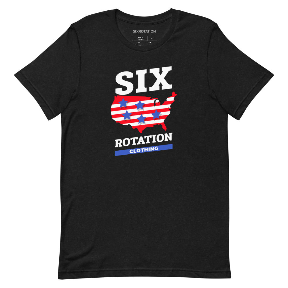 Six Rotation Land of the Free Short-Sleeve Unisex T-Shirt