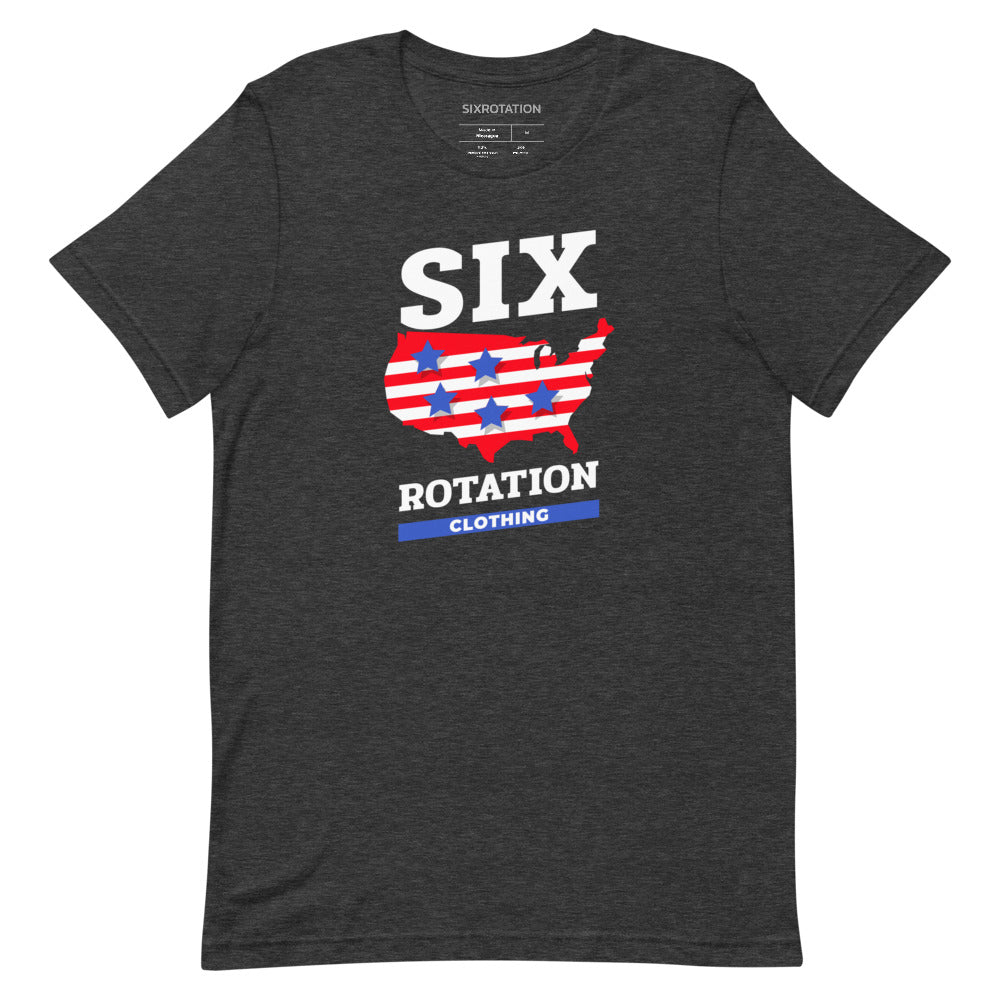 Six Rotation Land of the Free Short-Sleeve Unisex T-Shirt