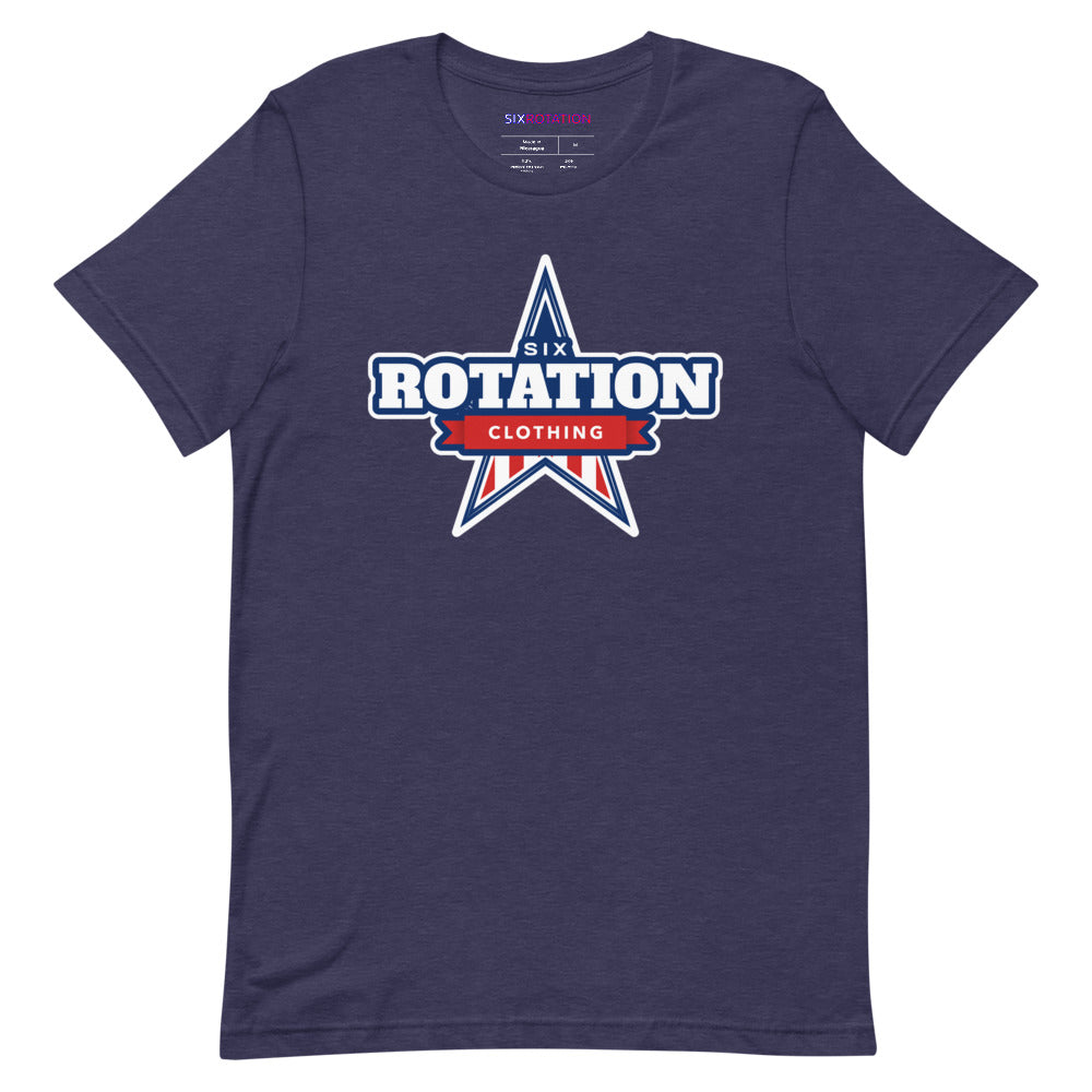 Six Rotation Star Short-Sleeve Unisex T-Shirt