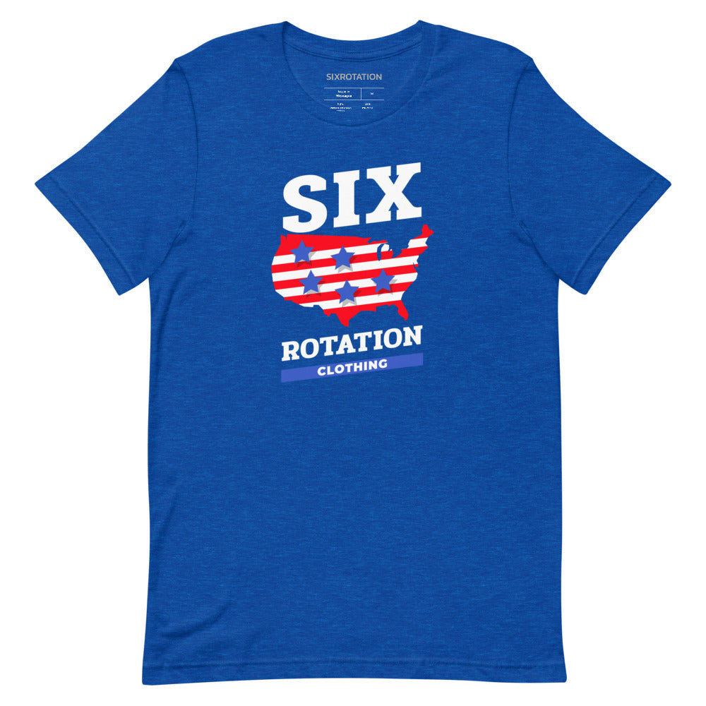 Six Rotation Land of the Free Short-Sleeve Unisex T-Shirt