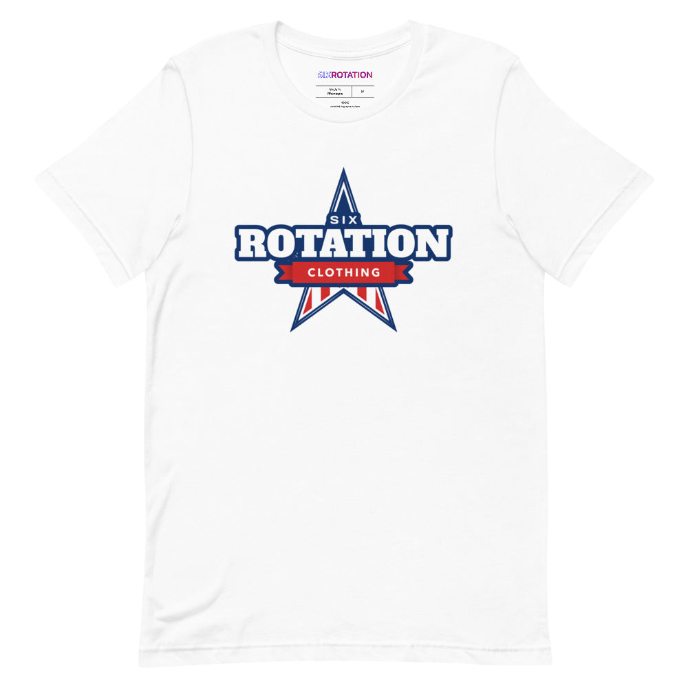 Six Rotation Star Short-Sleeve Unisex T-Shirt